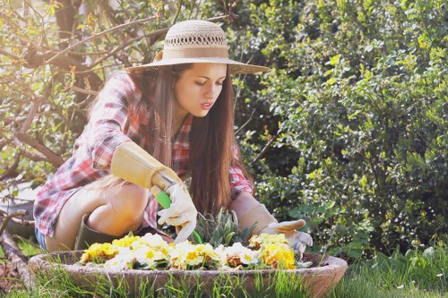 Public liability insurance and safety measures for garden work in St Mary Cray